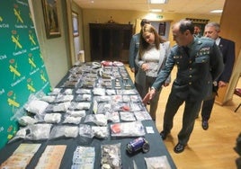 Droga incautada por la Guardia Civil de Burgos en la operación que culminó con cinco detenidos.