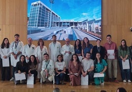 Acto de despedida de los 60 médicos internos residentes.