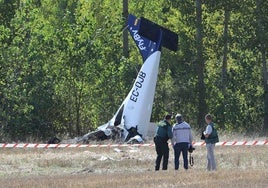 Avioneta estrellada el pasado 18 de septiembre en Abia de las Torres.