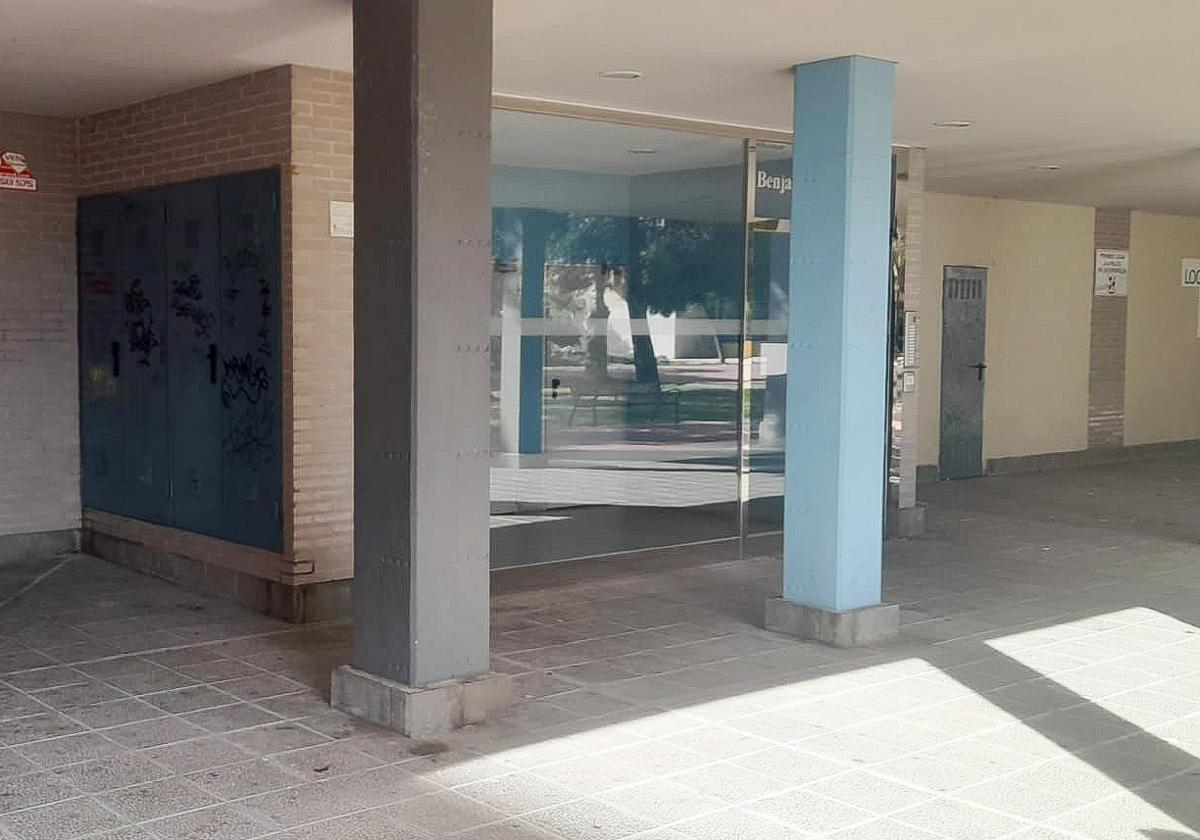 El suceso tuvo lguar en un portal de la calle Benjamín Palencia.