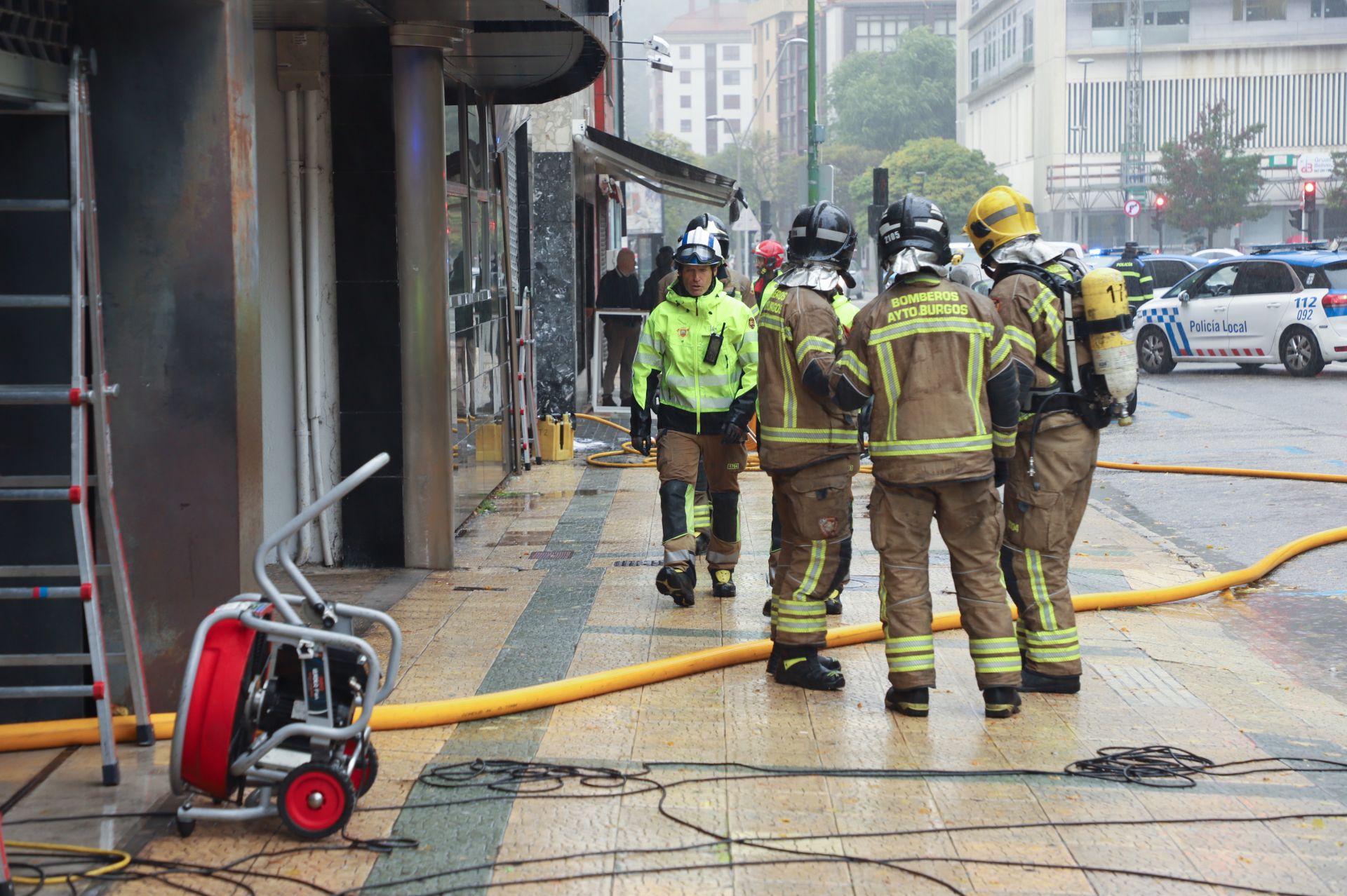 Aparatoso incendio en la Big Bolera