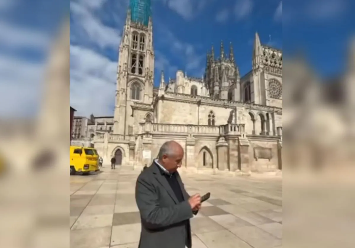 Clip del vídeo viral sobre la Catedral de Burgos.