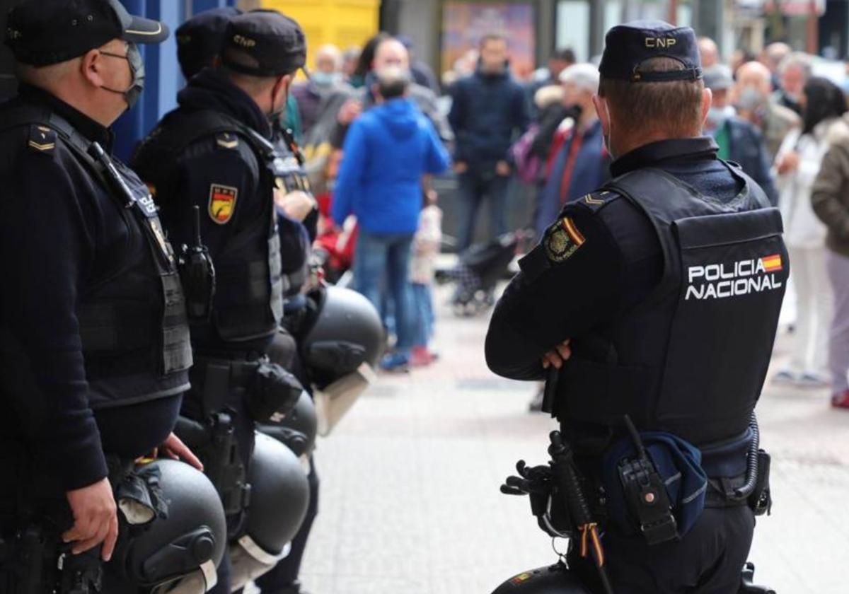 Imagen de archivo de una actuación de la Policía Nacional.