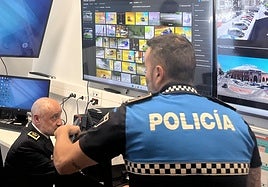 Punto de control a través de cámaras.