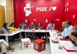 Reunión de la Comisión Ejecutiva Provincial del PSOE de Burgos.