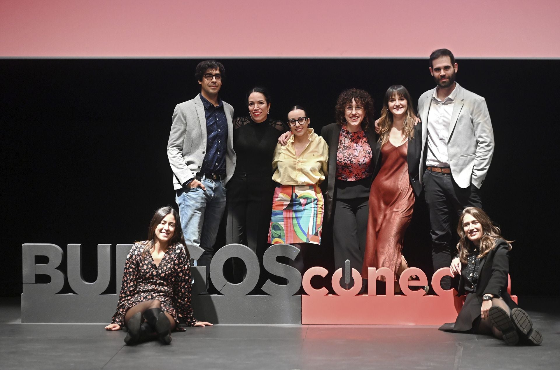 El equipo de Burgosconecta: Gabriel de la Iglesia, Ruth Rodero, Sara Sendino, Gloria Díez, Aythami Pérez, Adrián Vallejo, Raquel Romero y Natalia Sáez.