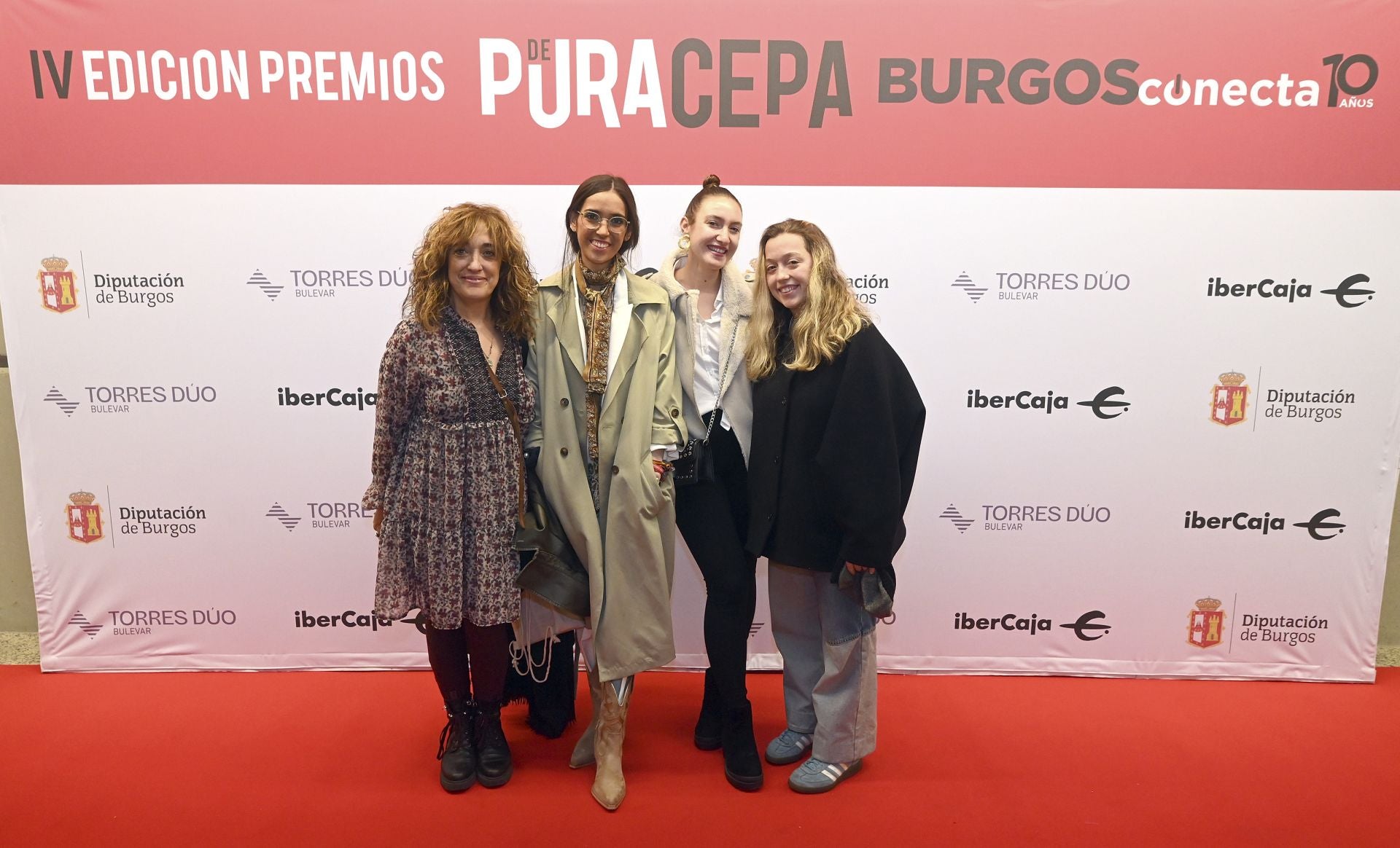 Beatriz, Clara, Patricia y Lía, de ATAB.