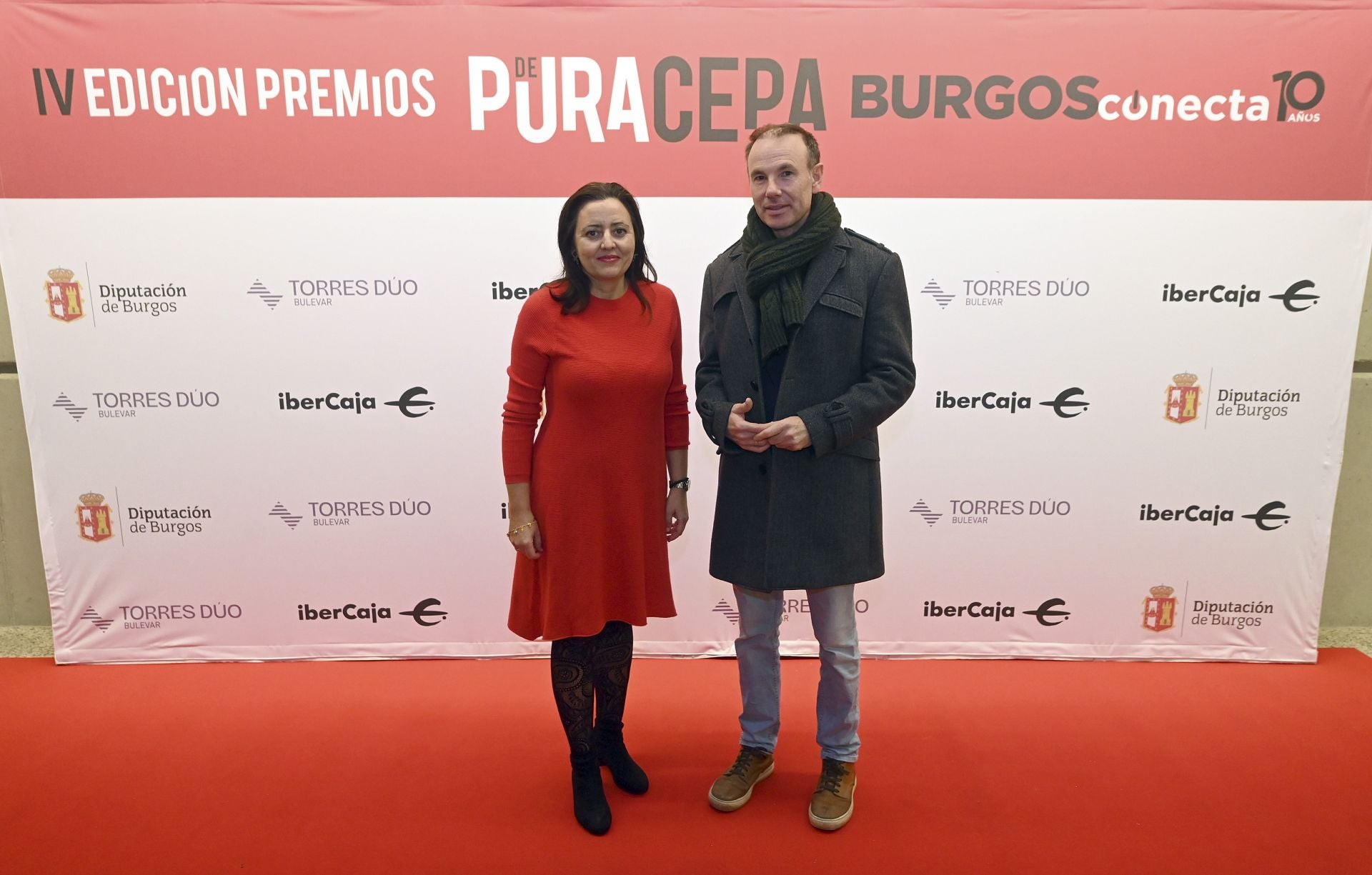 Laura de la Peña y Pedro Vicario, de Cáritas Burgos.