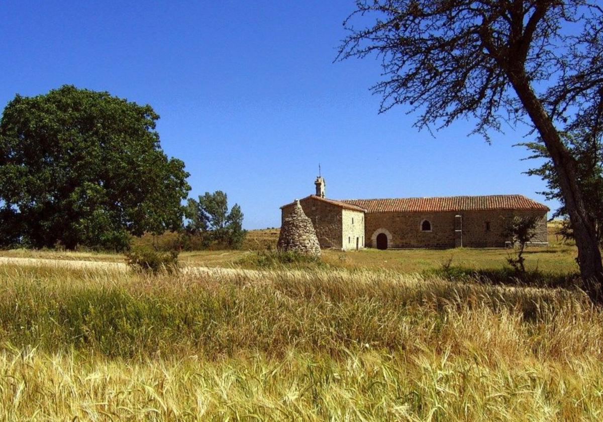 Vista de la ermita de Montorio, en Burgos.