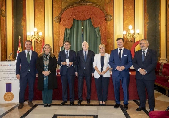 Goirigolzarri ha recibido el reconocimiento en el Salón Rojo del Teatro Principal de Burgos.