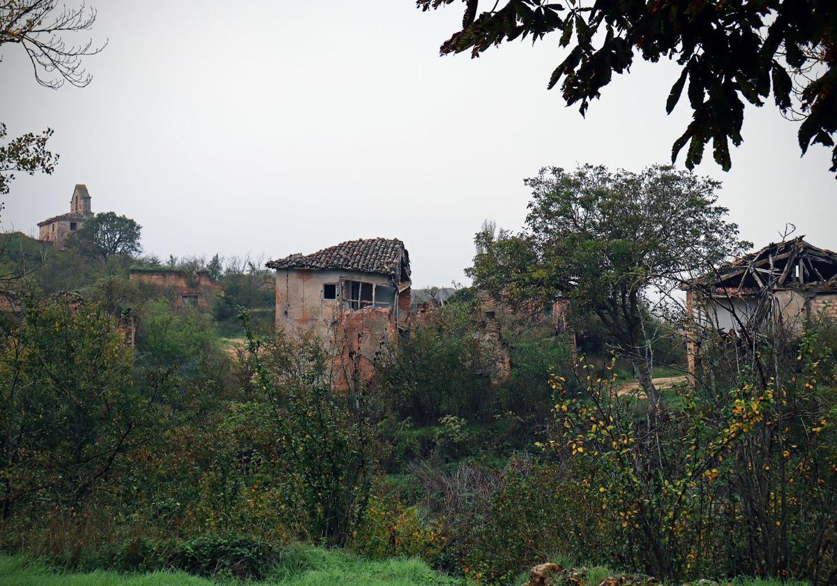 Vista de Bárcena de Bureba, en Burgos.