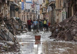 Una calle de Paiporta.