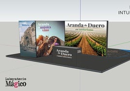 Maqueta del stand de Aranda en INTUR.