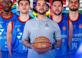 Los cinco representantes del San Pablo Burgos en la ventana FIBA.