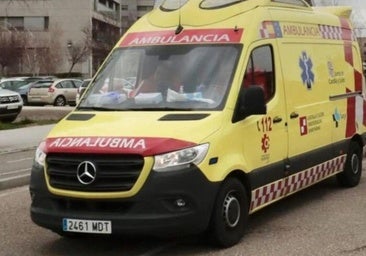 Herido un varón al volcar su coche en una rotonda de Burgos