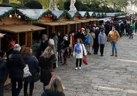 Mercado Navideño de Oficios Artesanos en Burgos, en una edición anterior.