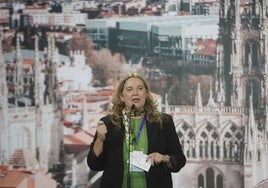 Cristina Ayala en la Intermunicipal del PP en Valladolid.