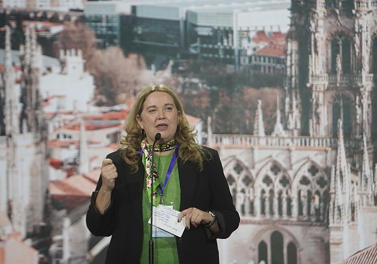 Cristina Ayala en la Intermunicipal del PP en Valladolid.