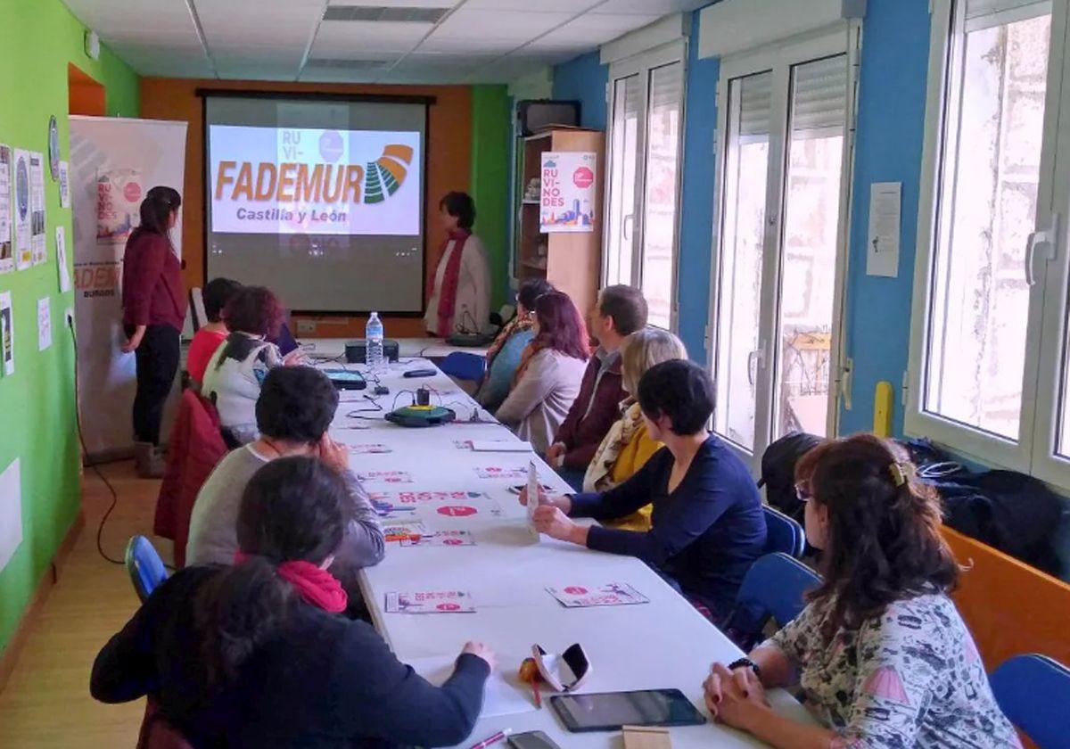 Reunión de miembros de Fademur.