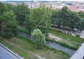 El cuerpo del bebé fue hallado en la ribera del Arlanzón, frente a Santa Teresa.