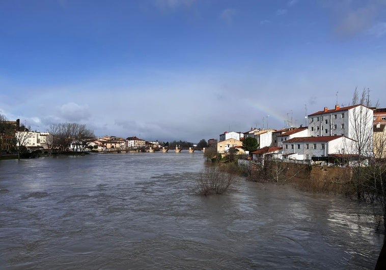 Las crecidas del Ebro son bastante habituales en Miranda