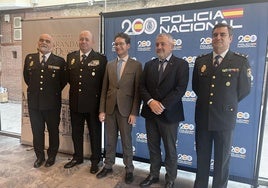 Acto de homenaja a la Policía Nacional en Aranda de Duero.