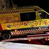 Vandalizan las ambulancias de Medina de Pomar bajo el mensaje de «asesinos de familia»