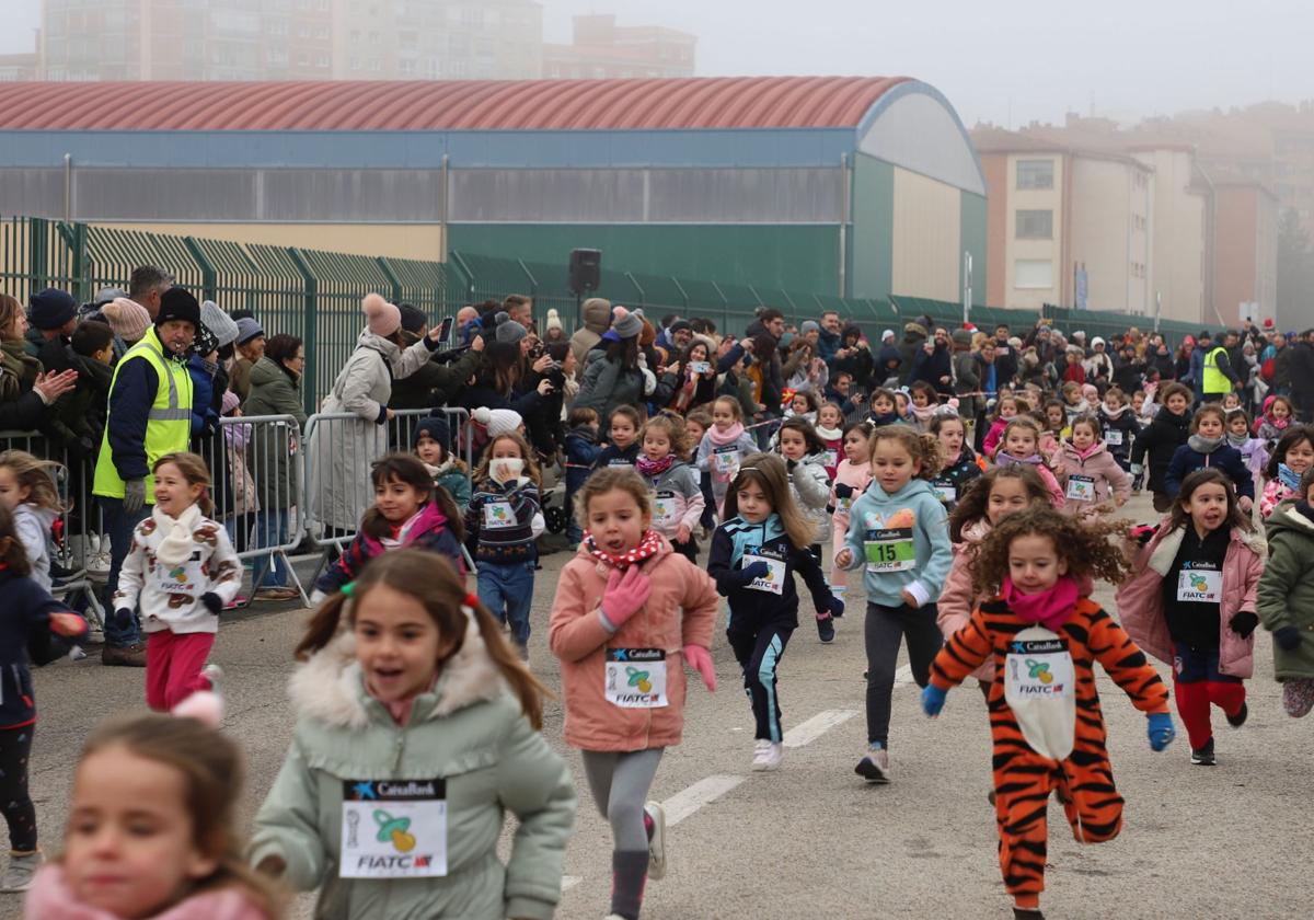 San Silvestre Cidiana infantil 2024 en Burgos.