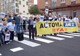 Imagen de una movilización anterior en Belorado.