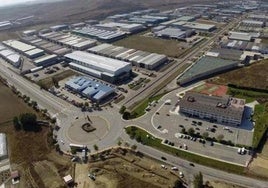 Vista del polígono industrial de Villalonquéjar, en Burgos.