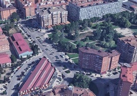 Imagen de archivo de la zona donde iría uno de los aparcamientos en altura de Burgos.