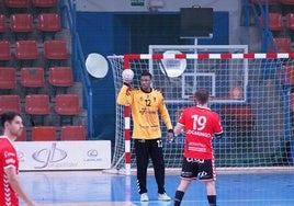 El portero del UBU San Pablo Bm. Burgos, Elcio Carvalho.