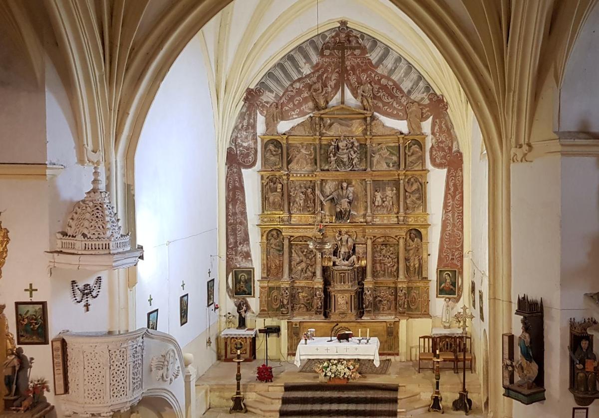 Interior de la Iglesia de Quintanilla de Río Fresno.