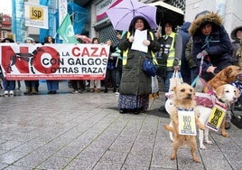 Concentración contra la caza en Valladolid.