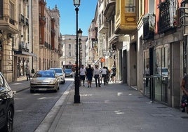 Calle Santander de Burgos.