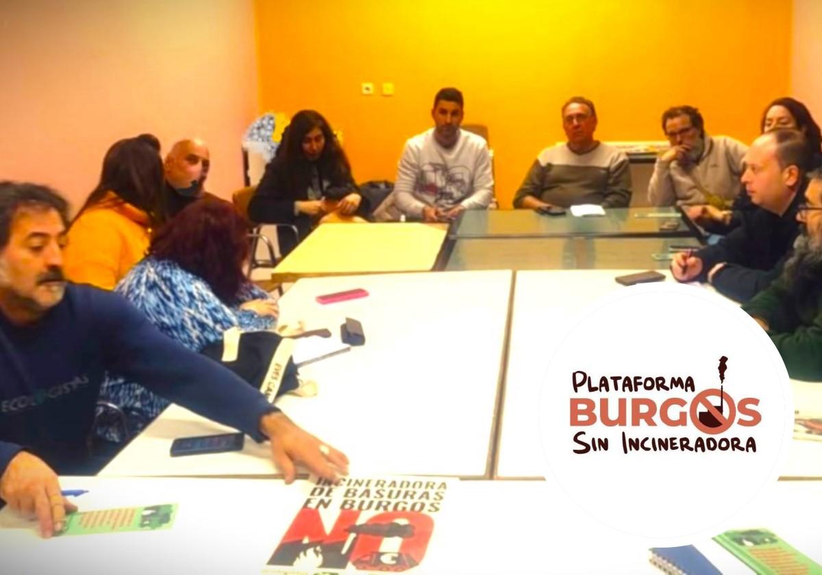 Reunión de creación de la plataforma 'Burgos sin incineradora'.