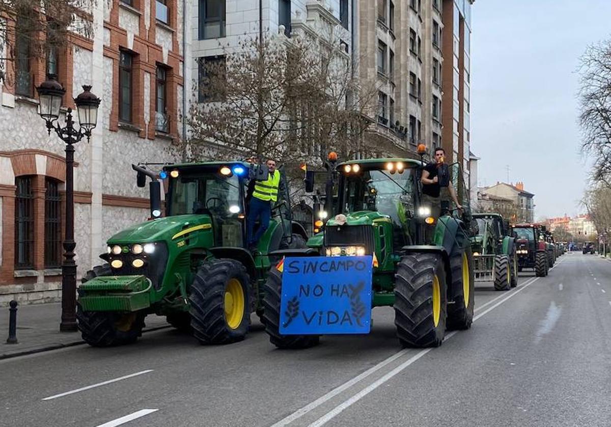 Tractorada en Burgos el 6 de febrero de 2024.