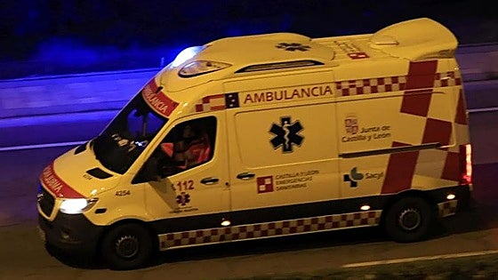 Herido un joven tras salirse de la carretera y chocar contra un muro en Burgos