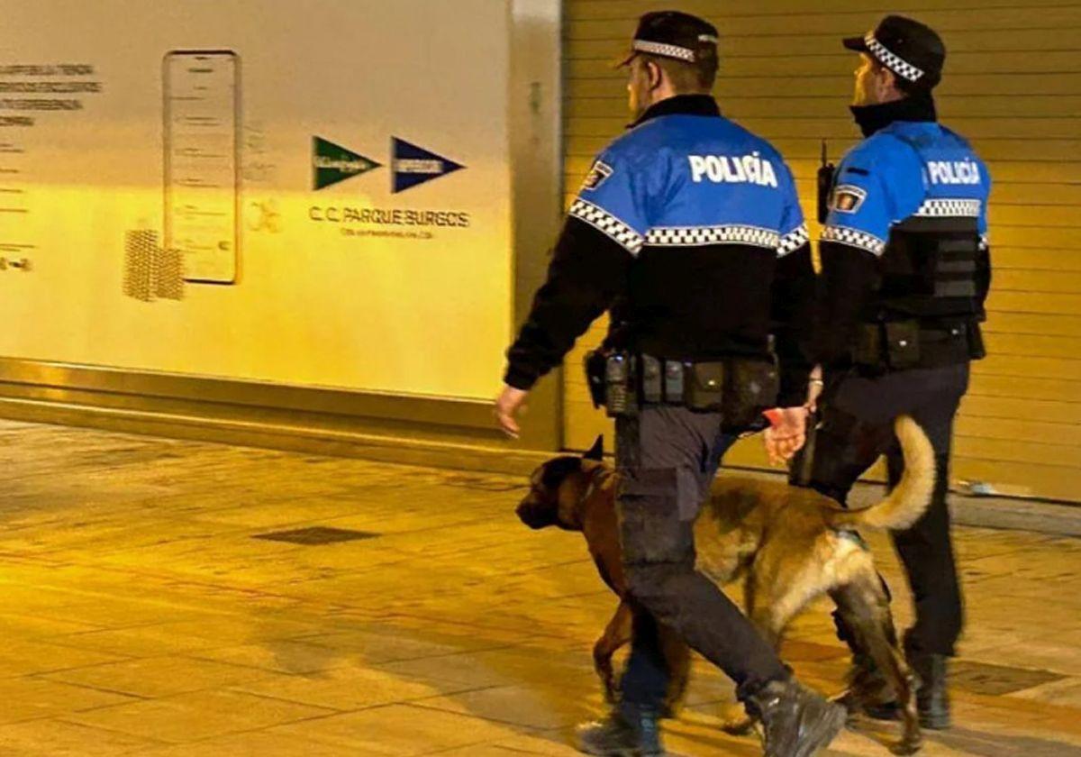 Agentes de la Policía Local de Burgos.