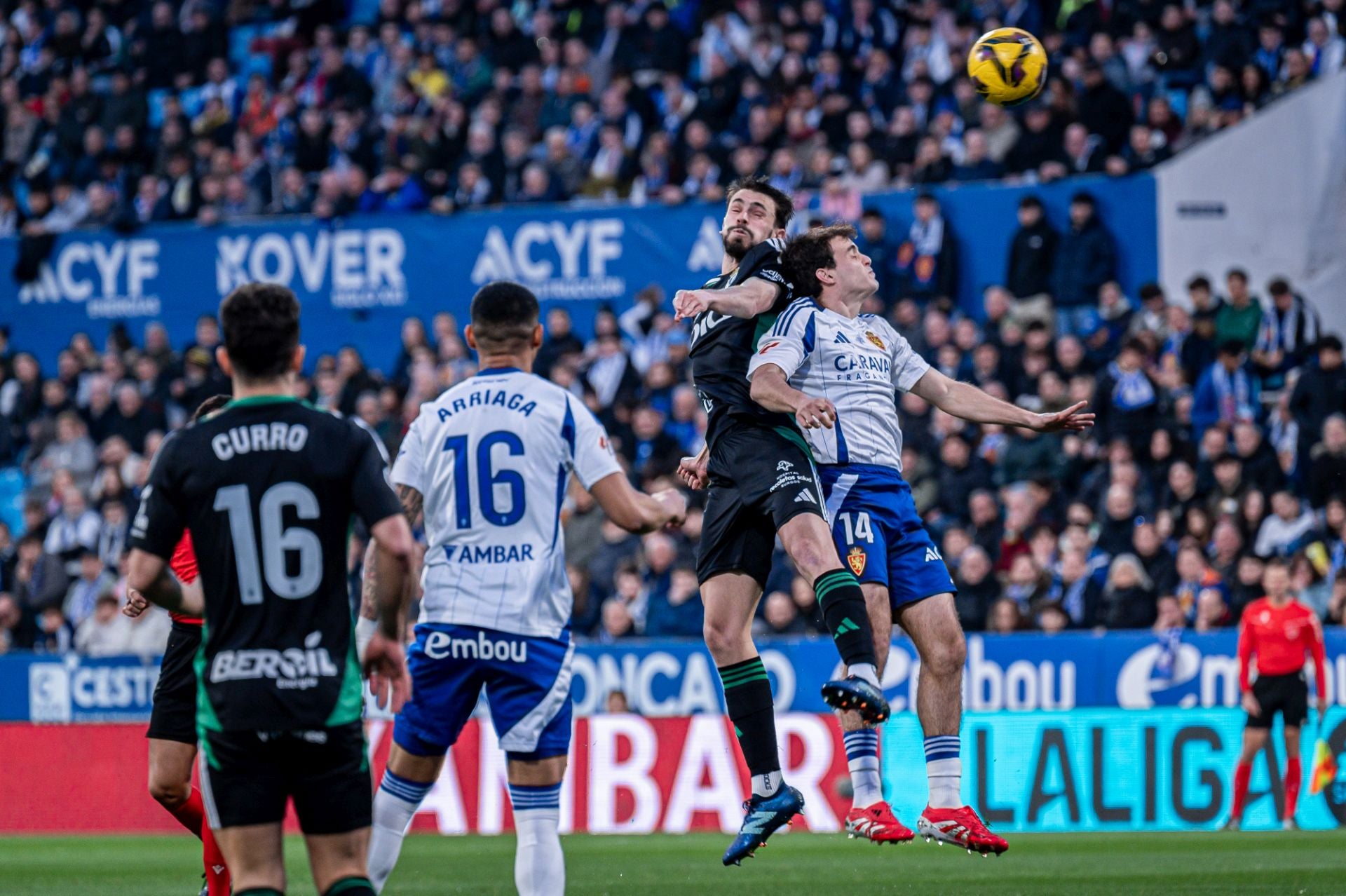 Las imágenes del encuentro entre el Real Zaragoza y del Burgos CF