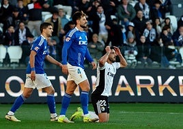 Elady Zorrilla lamentando una ocasión en la recta final.