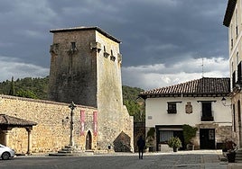 Covarrubias, en Burgos, es uno de los puntos de paso de las rutas de BTT.