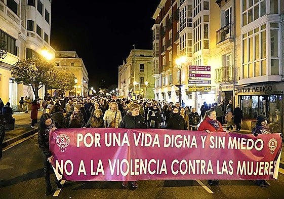Imagen de archivo de una manifestación en Burgos.