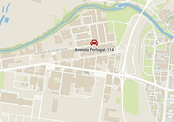 Lugar del accidente ocurrido en Aranda de Duero, Burgos