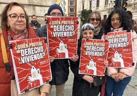 Manifestación por el derecho a una vivienda digna en Burgos.