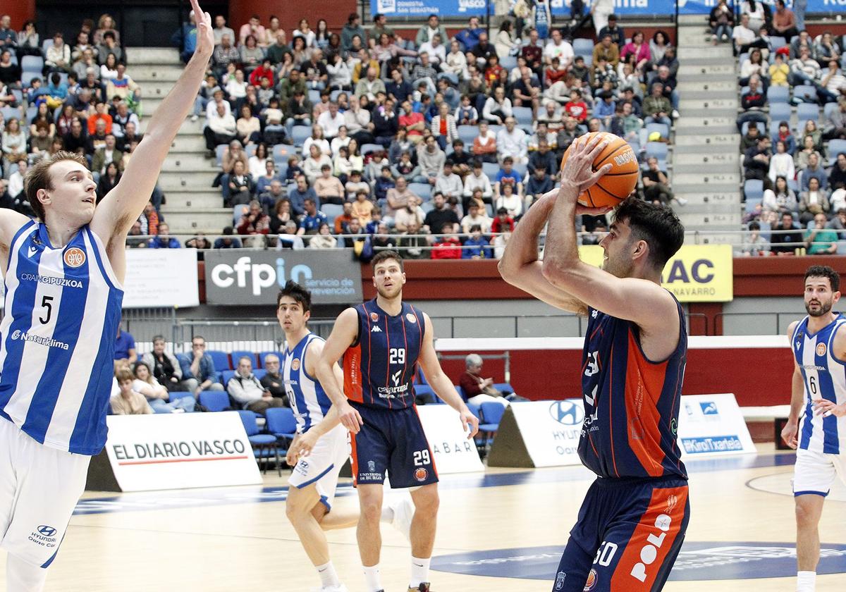 Imagen del partido del Tizona en Donostia
