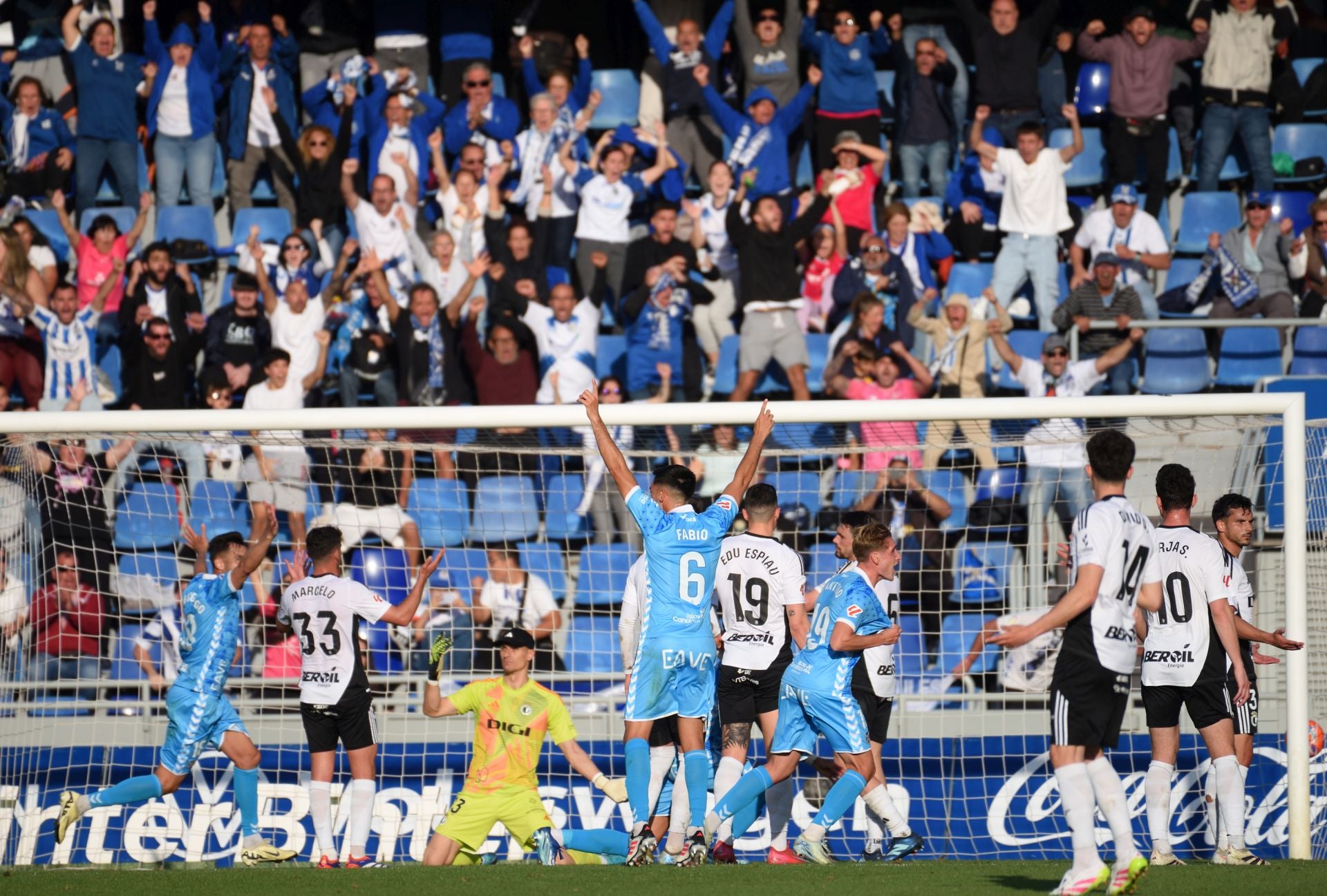 El empate del Burgos CF en Tenerife, en imágenes