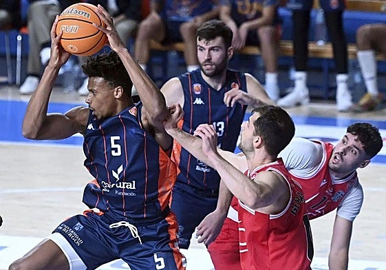 Imagen de la victoria del Tizona frente al Cartagena, en El Plantío.