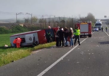 Muere una mujer en Burgos en un doble accidente con tres vehículos implicados