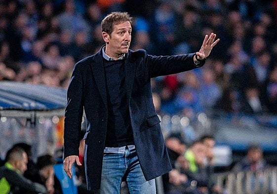 Luis Miguel Ramis, entrenador del Burgos CF.